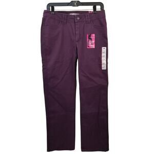 Lee Purple Jeans Classic Fit Straight Leg Stretch   NEW Size 8P